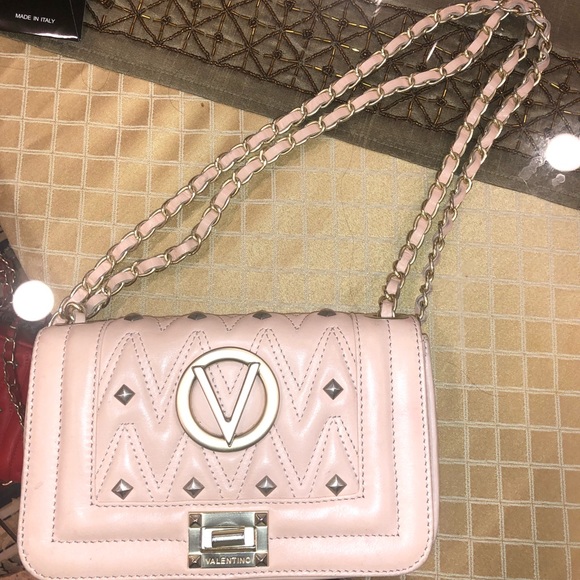Valentino Handbags - AUTHENTIC Valentino Pink Quilted Shoulder Bag